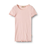 Wheat | Rib T-Shirt S/S Katie | Rose Ballet