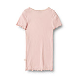 Wheat | Rib T-Shirt S/S Katie | Rose Ballet