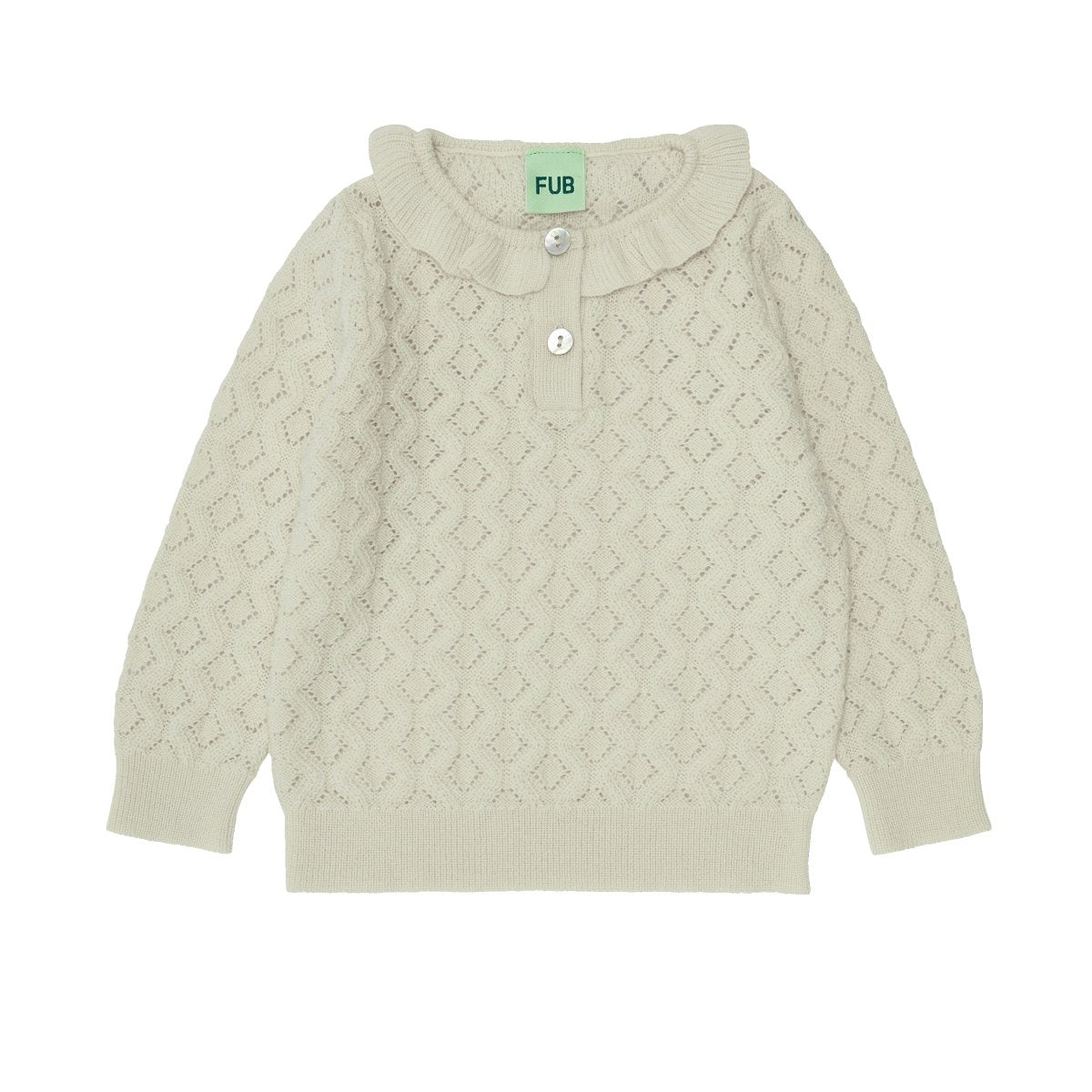 FUB | Baby Pointelle Bluse | Ecru - Eli & Friends