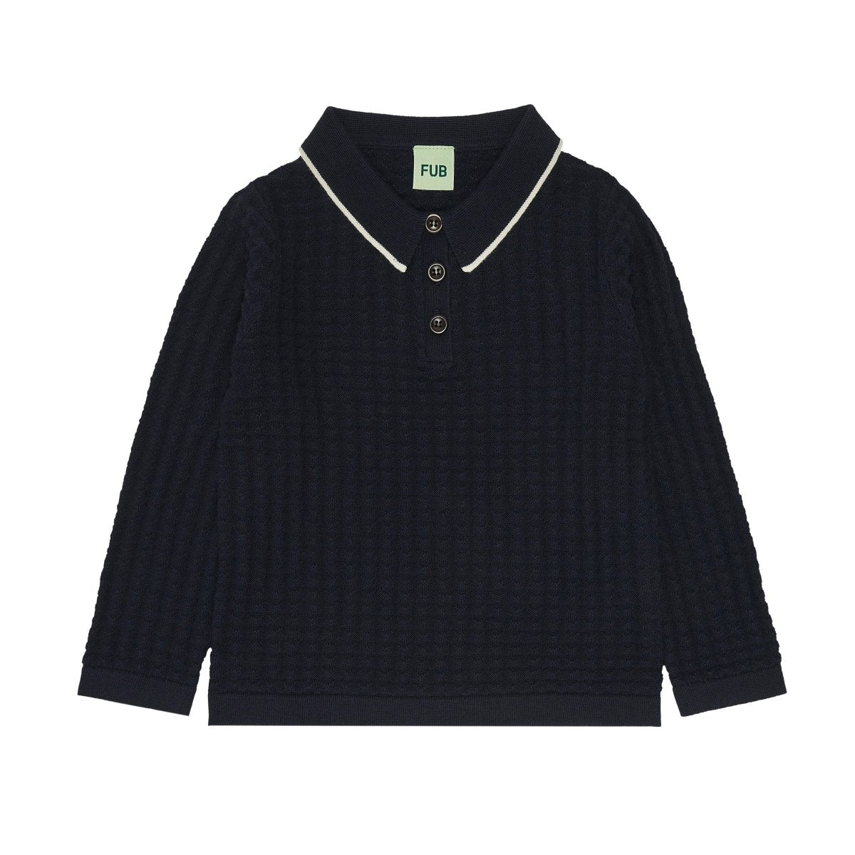 FUB | Long Sleeve Polo | Dark Navy - Eli & Friends