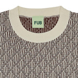 FUB | T-shirt Harlekin | Ecru / Maroon - Eli & Friends