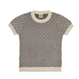 FUB | T-shirt Harlekin | Ecru / Maroon - Eli & Friends