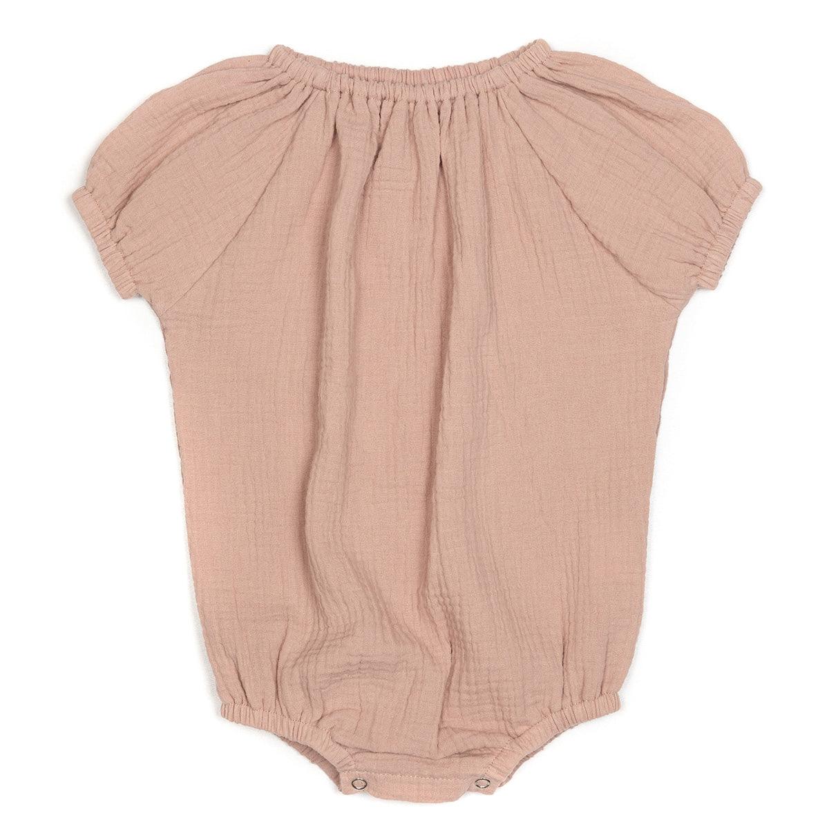 Huttelihut | Romper SS Muslin | Old Rose - Eli & Friends