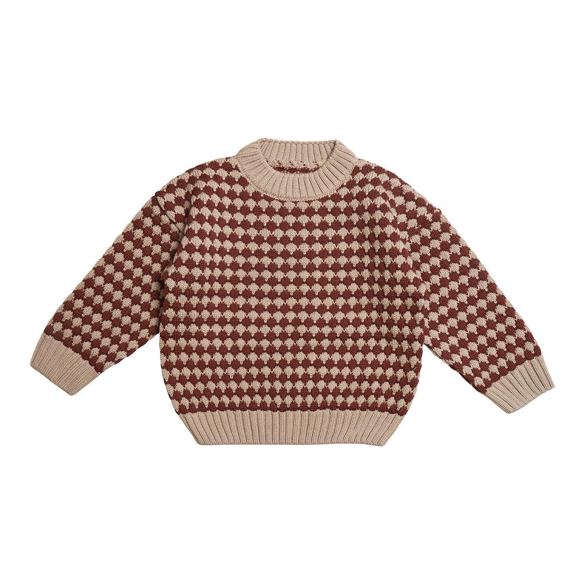Huttelihut | Sweater Bobbi | Camel / Cayenne - Eli & Friends