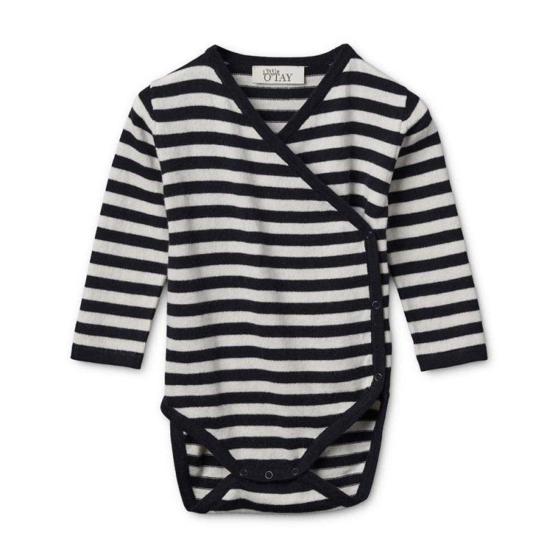Little O'tay | Alfie Bodystocking Stripe | Navy / Off White - Eli & Friends