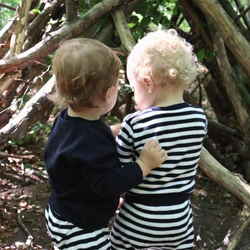 Little O'tay | Alix Bukser Stripe | Navy / Off White - Eli & Friends