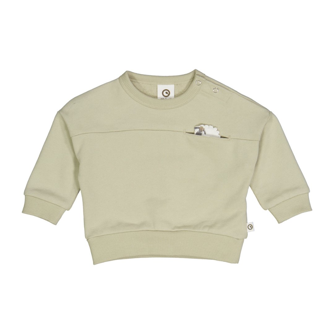 Müsli | Farming Sweatshirt Baby | Desert Green - Eli & Friends