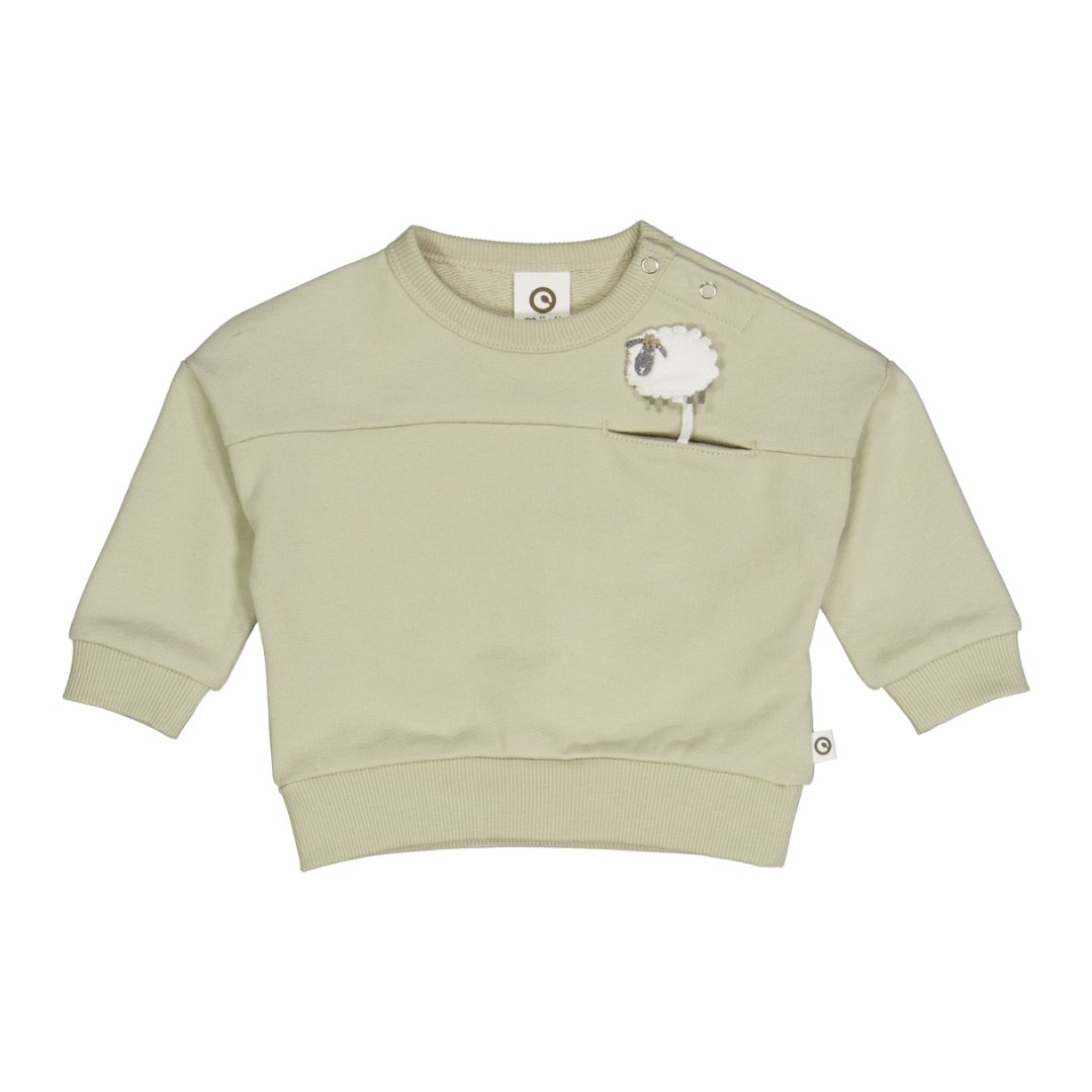 Müsli | Farming Sweatshirt Baby | Desert Green - Eli & Friends