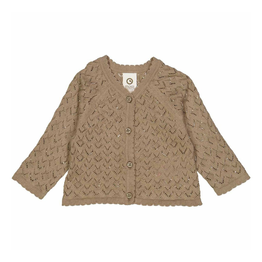 Müsli | Knit Needle Out Cardigan Baby | Cashew - Eli & Friends