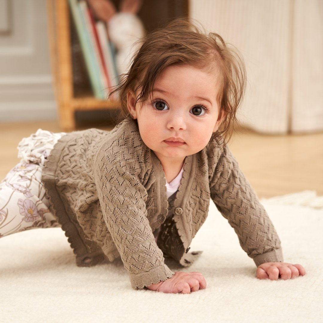 Müsli | Knit Needle Out Cardigan Baby | Cashew - Eli & Friends