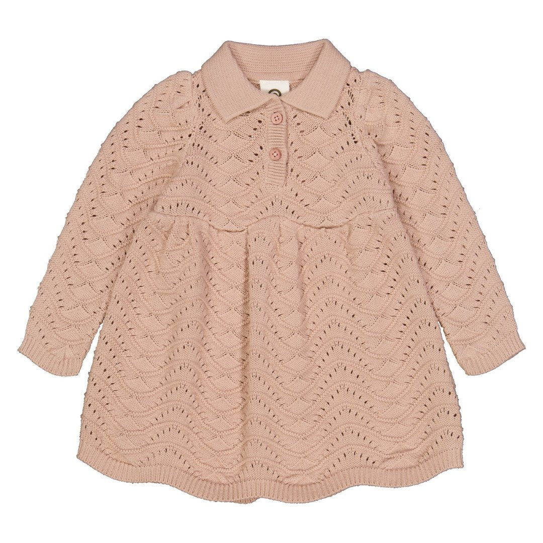 Müsli | Strikket Kjole l/s | Spa rose - Eli & Friends