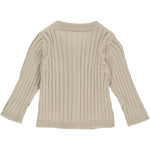 Müsli | Strikket Rib Cardigan Baby | Feather - Eli & Friends