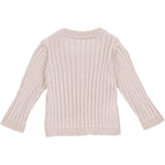 Müsli | Strikket Rib Cardigan Baby | Rose Moon - Eli & Friends
