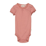 Wheat | Body Rib Lace SS | Old Rose - Eli & Friends
