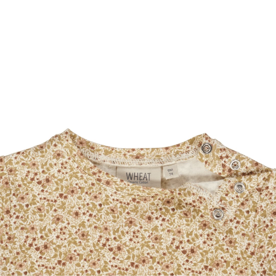 Wheat | Jersey Kjole Birthe | Eggshell Flowers - Eli & Friends
