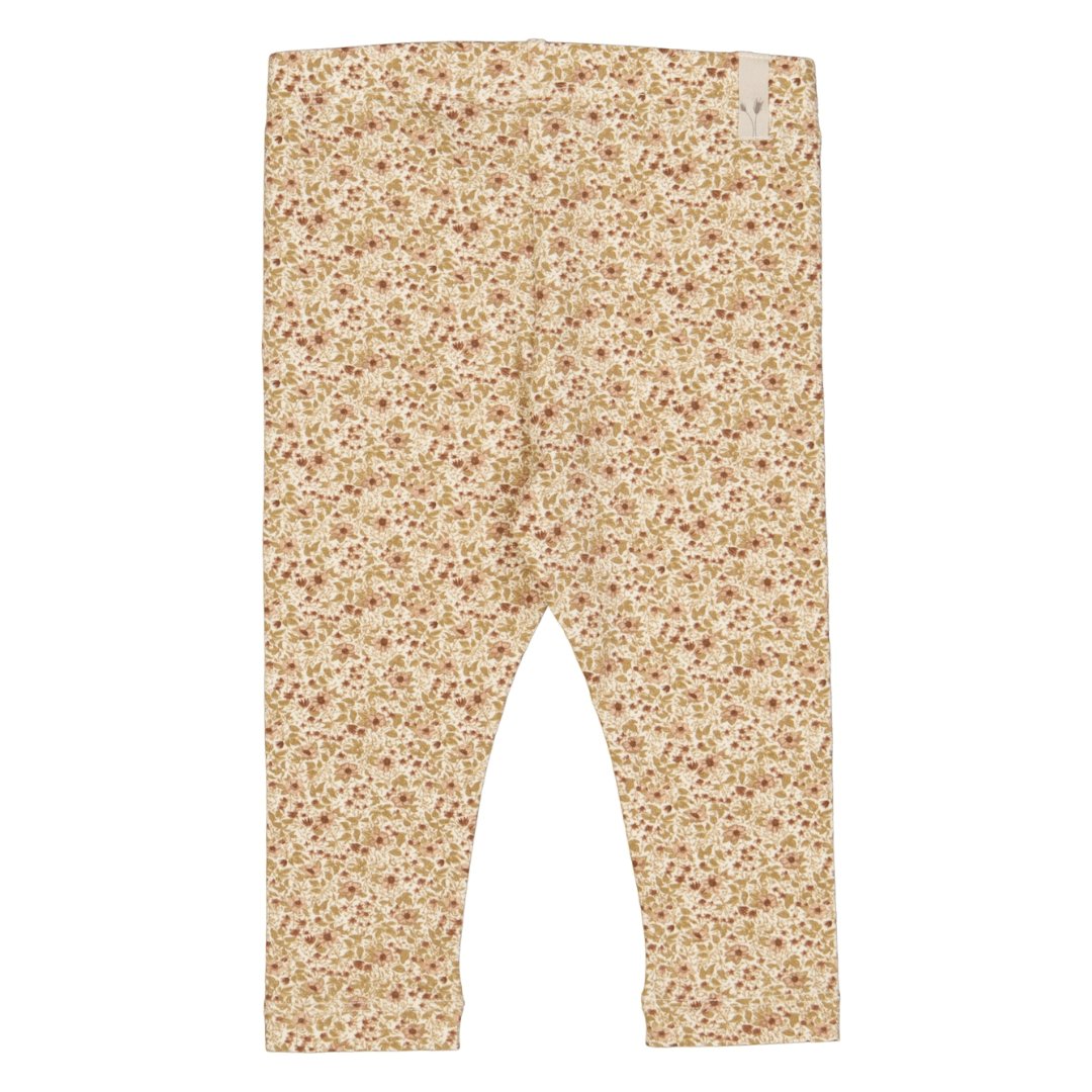 Wheat | Jersey Leggings | Eggshell Flowers - Eli & Friends