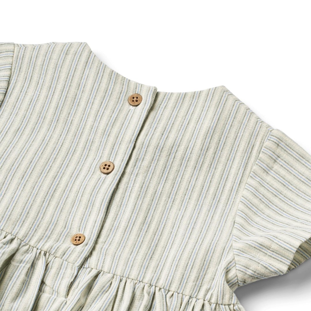 Wheat | Kjole Esmaralda | Aquablue Stripe - Eli & Friends