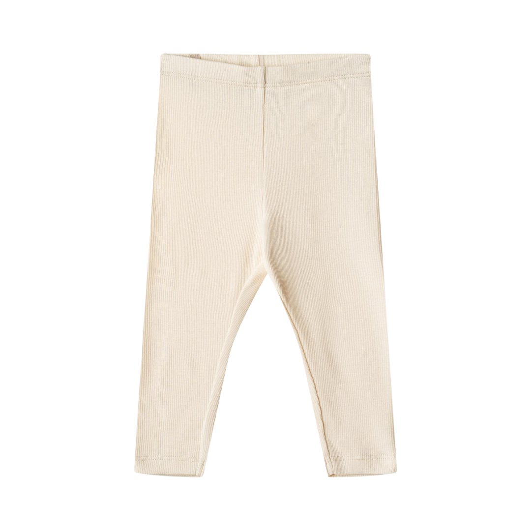 Wheat | Rib Leggings Maddy | Cream - Eli & Friends