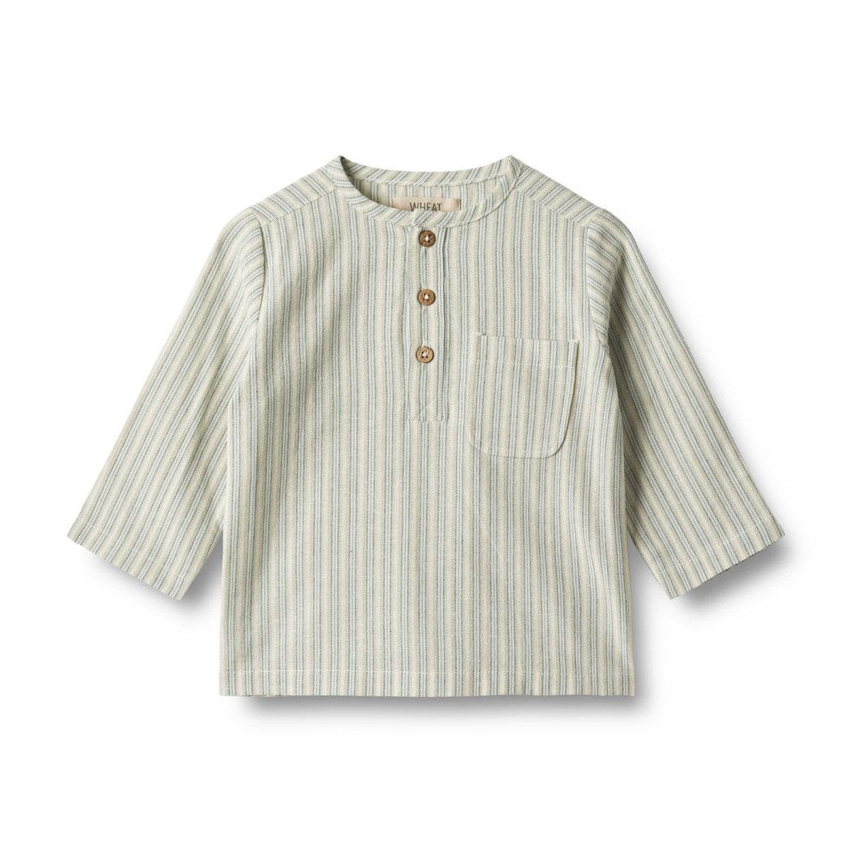 Wheat | Skjorte Bjørk | Aquablue Stripe - Eli & Friends