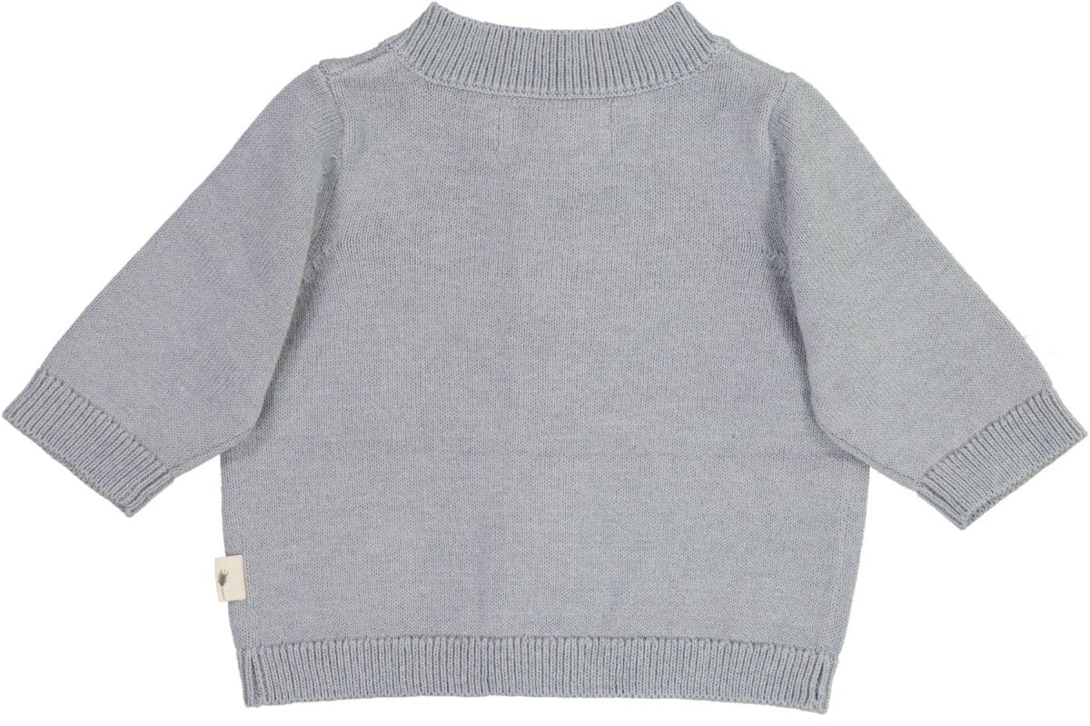 Wheat | Strik Cardigan Sofus | Cloudy Sky - Eli & Friends