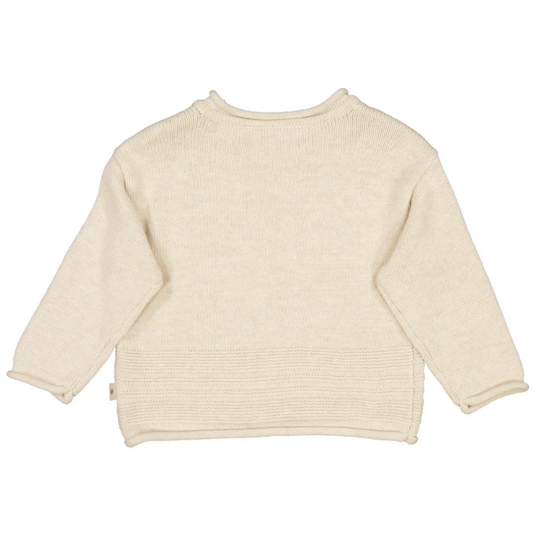 Wheat | Strik Pullover Gunnar | Cloud Melange - Eli & Friends