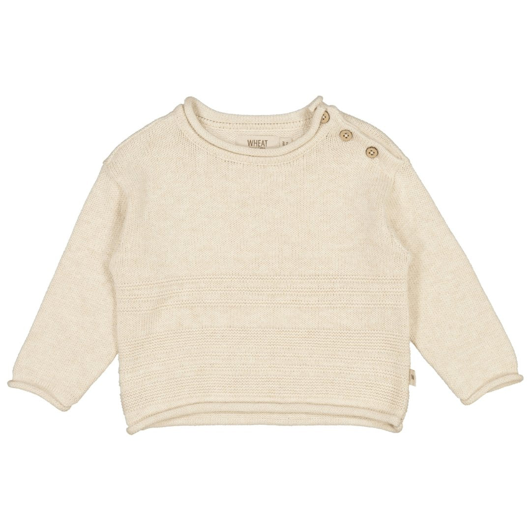 Wheat | Strik Pullover Gunnar | Cloud Melange - Eli & Friends