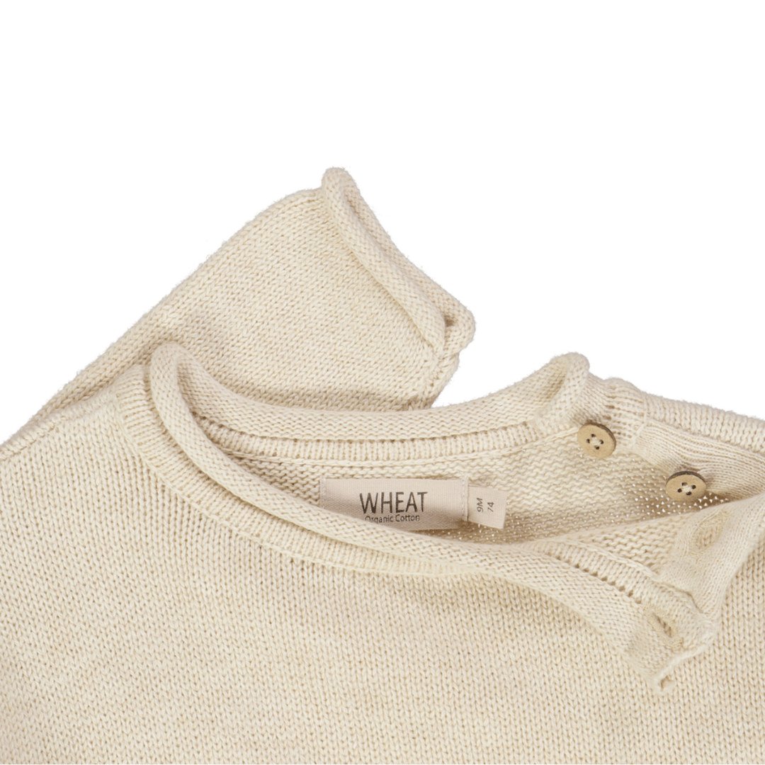 Wheat | Strik Pullover Gunnar | Cloud Melange - Eli & Friends