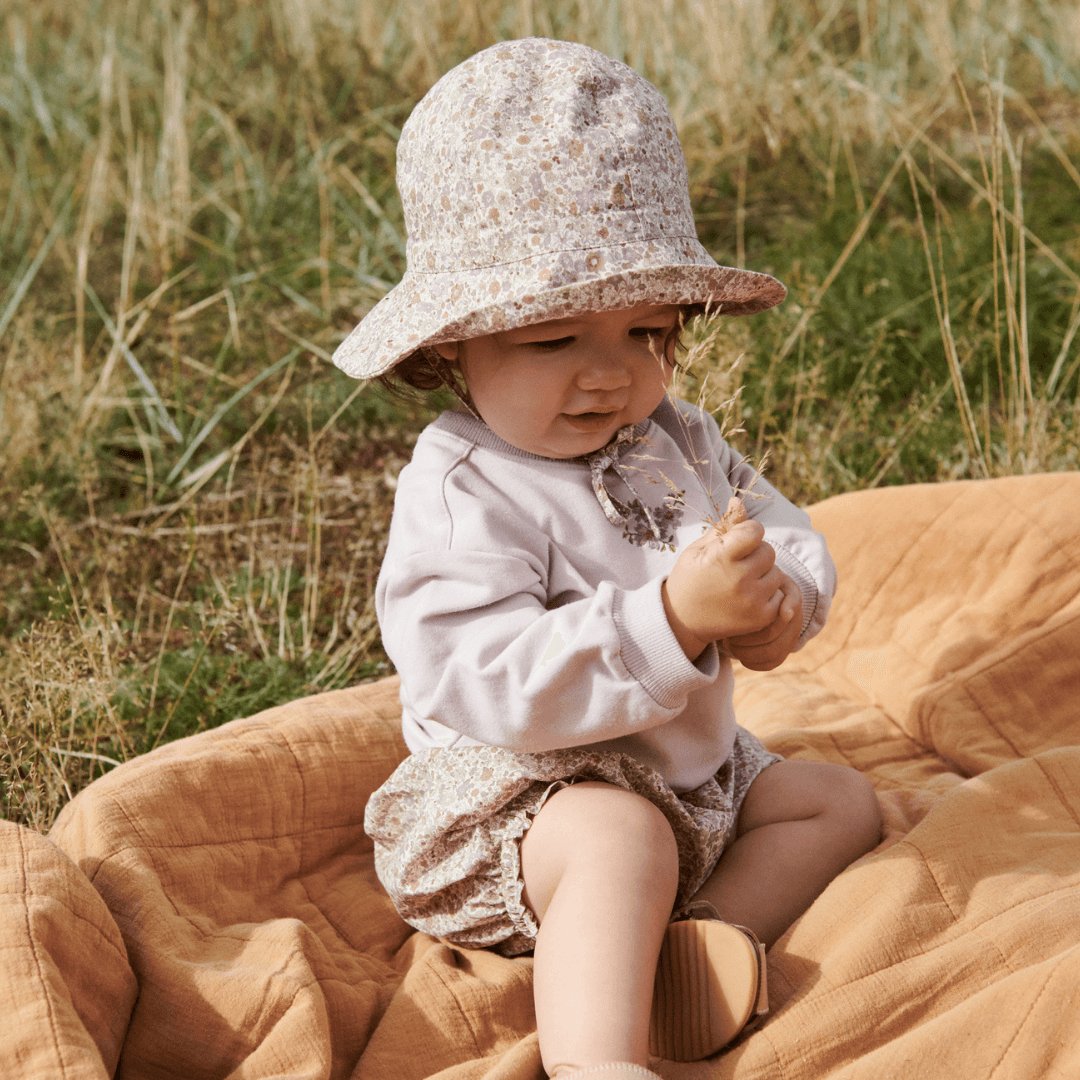 Wheat | Sweatshirt Eliza Embroidery | Soft Lilac - Eli & Friends